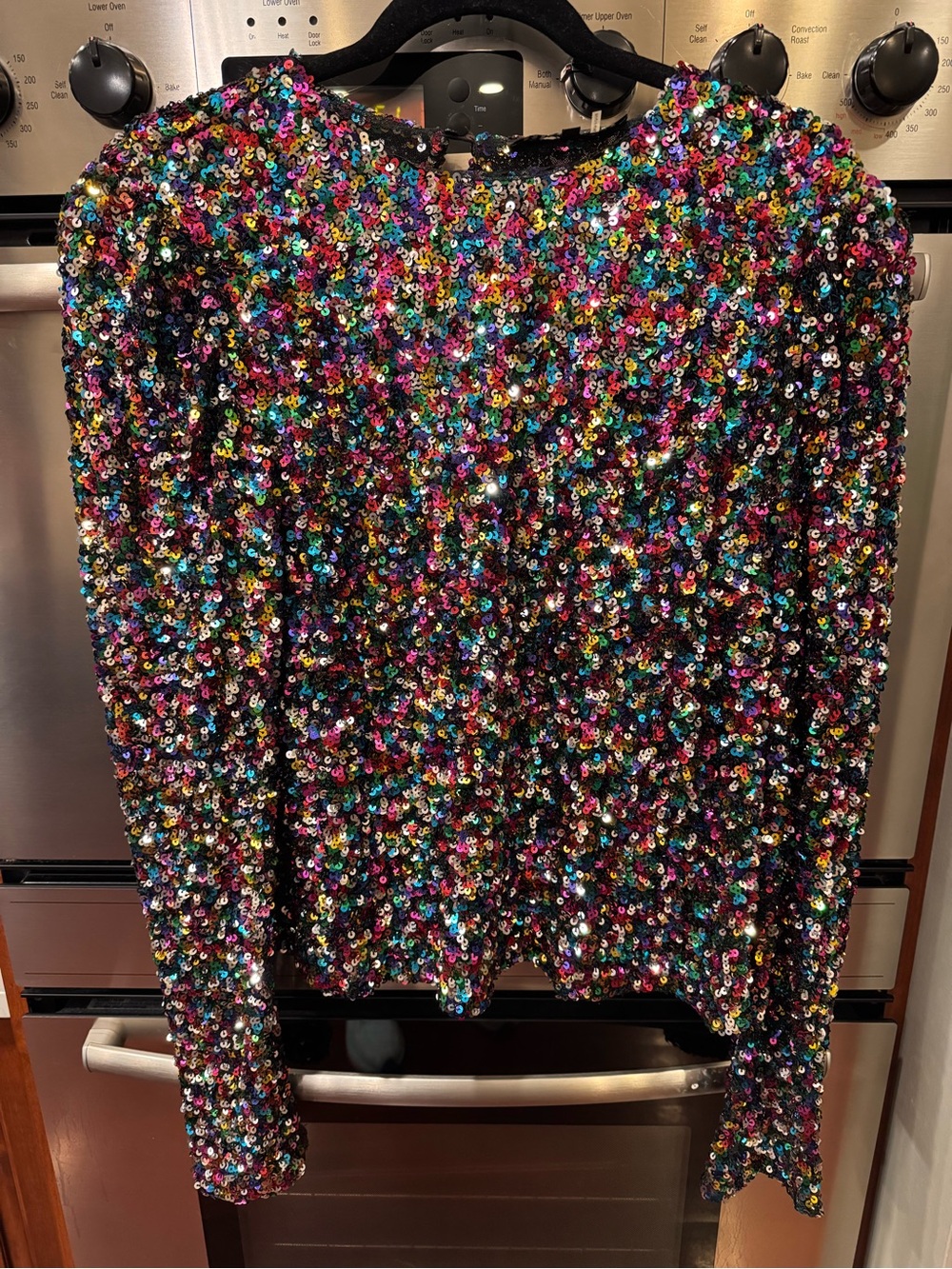Endless Rose Multicolor Sequin Crewneck Sweater
